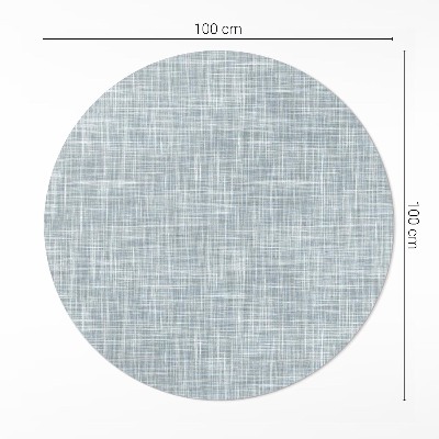 Kulatý vinylový koberec Textura lněné tkaniny abstrakce