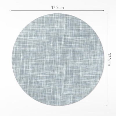 Kulatý vinylový koberec Textura lněné tkaniny abstrakce