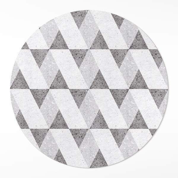 Kulatý vinylový koberec Geometrické kamenné dlaždice