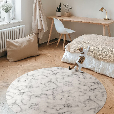 Kulatý vinylový koberec Abstraktní kámen stylový mramor