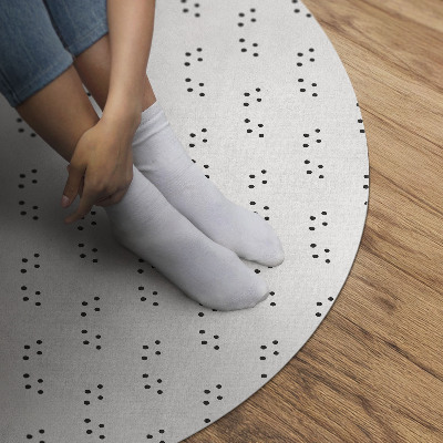 Kulatý vinylový koberec Moderní módní minimalistický vzor