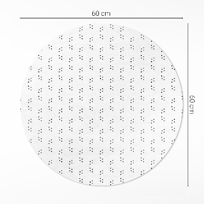 Kulatý vinylový koberec Moderní módní minimalistický vzor