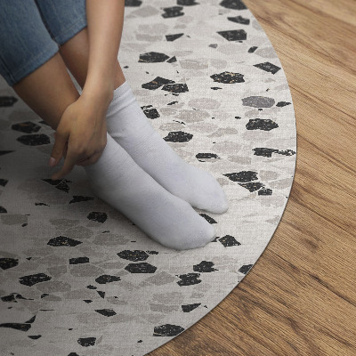 Kulatý vinylový koberec Kamenná deska elegantní gres