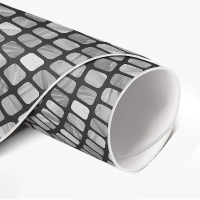 Kulatý vinylový koberec Kamenný design drobná mozaika
