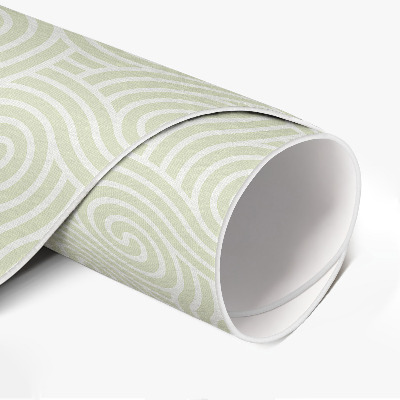 Kulatý vinylový koberec Abstraktní ornament spirály styl art deco