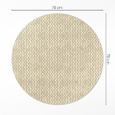 Kulatý vinylový koberec Nepravidelné ornamenty design boho