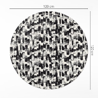 Kulatý vinylový koberec Monochromatická abstrakce skvrny barvy