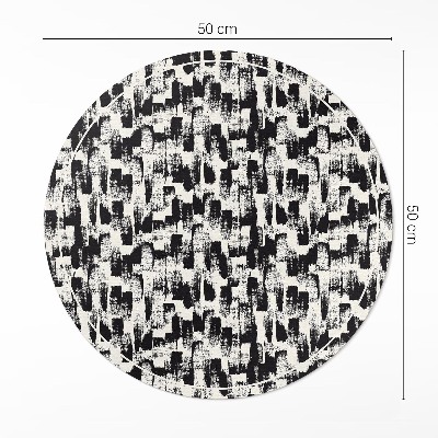 Kulatý vinylový koberec Monochromatická abstrakce skvrny barvy