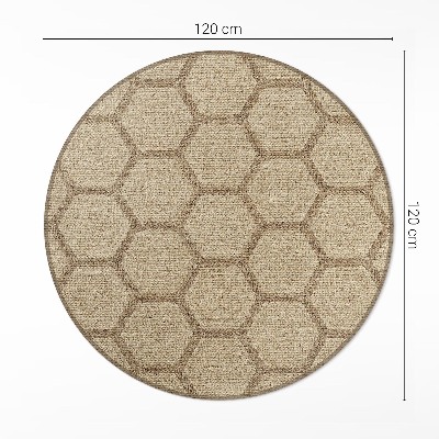 Imitace textilie v hexagonech
