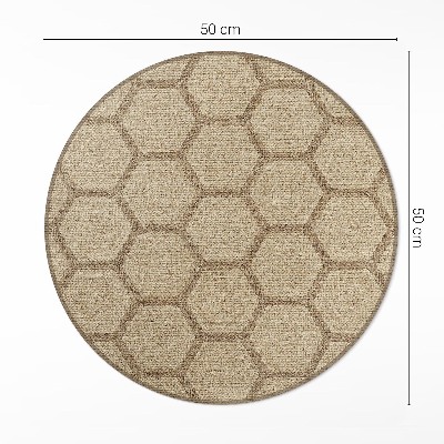 Imitace textilie v hexagonech