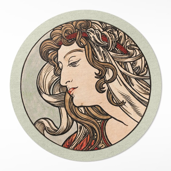 Ženský portrét Alfons Mucha