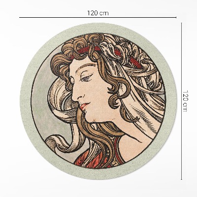 Ženský portrét Alfons Mucha
