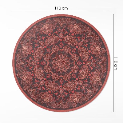 Zahuštěná mandala rostlinné motivy vintage