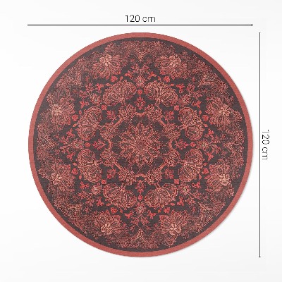 Zahuštěná mandala rostlinné motivy vintage