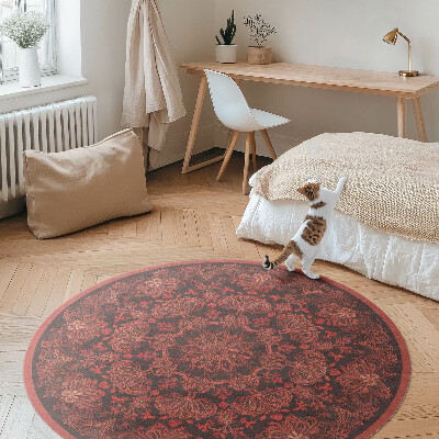 Zahuštěná mandala rostlinné motivy vintage