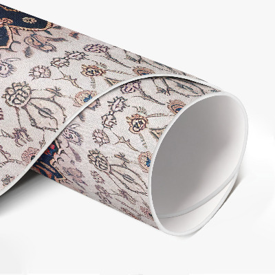 Kulatý vinylový koberec Vintage ozdobný vzor mandala ve starém stylu