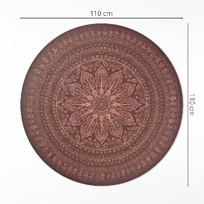 Kulatý vinylový koberec Orientální mandala dekorativní vzor boho