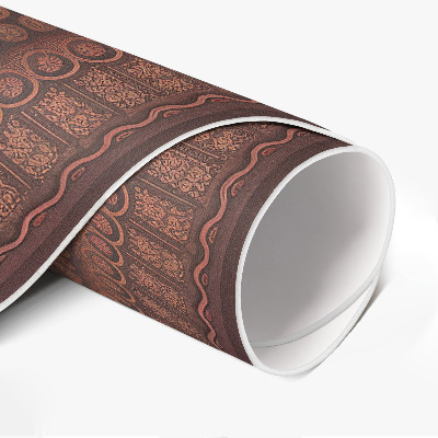 Kulatý vinylový koberec Orientální mandala dekorativní vzor boho