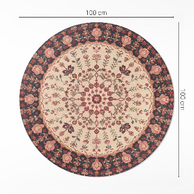 Mandala styl perský rostlinný motiv vintage