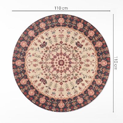 Mandala styl perský rostlinný motiv vintage