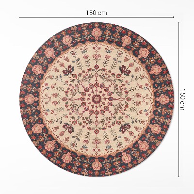 Mandala styl perský rostlinný motiv vintage
