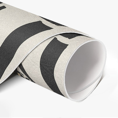 Kulatý vinylový koberec Kompozice skvrn umělecký styl boho