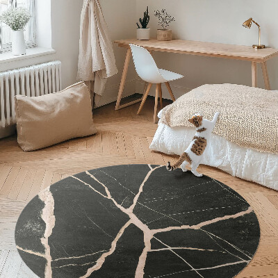 Tmavý popraskaný mramor glamour kontrast