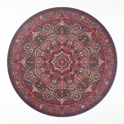 Kulatý vinylový koberec Dekorativní mandala v perském stylu