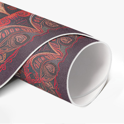 Kulatý vinylový koberec Dekorativní mandala v perském stylu