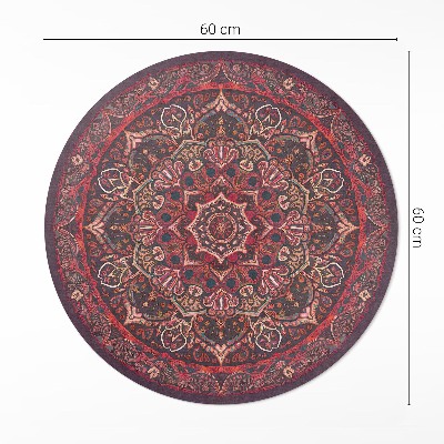 Kulatý vinylový koberec Dekorativní mandala v perském stylu