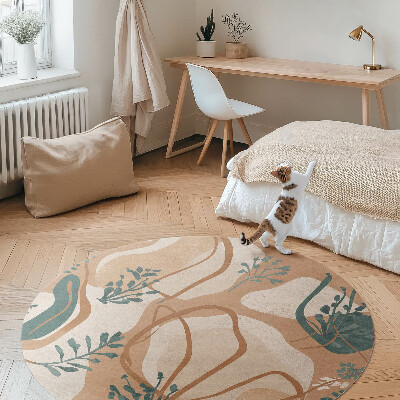 Malované boho rostliny a abstraktní skvrny
