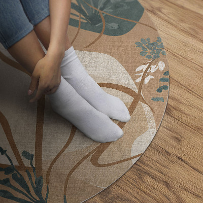 Malované boho rostliny a abstraktní skvrny