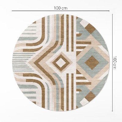 Boho abstrakce geometrický styl indiánský