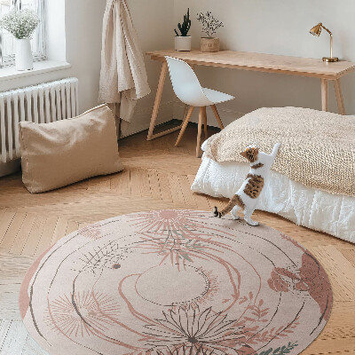 Květiny a rostliny boho vzor