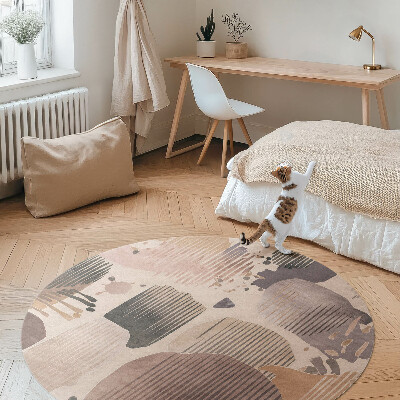 Abstraktní oblý tvary styl boho