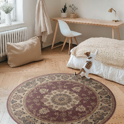 Kulatý vinylový koberec Elegantní perská harmonie