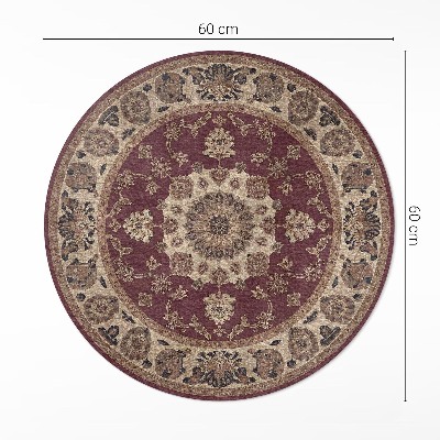 Kulatý vinylový koberec Elegantní perská harmonie