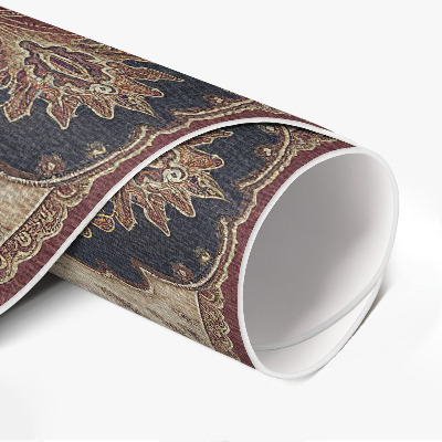 Kulatý vinylový koberec Elegantní perská symetrie