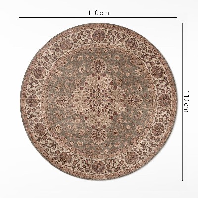 Kulatý vinylový koberec Ornamenty inspirované perským uměním