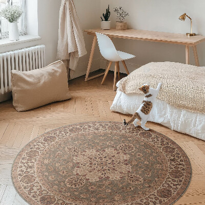 Kulatý vinylový koberec Ornamenty inspirované perským uměním