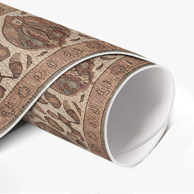 Kulatý vinylový koberec Ornamenty inspirované perským uměním