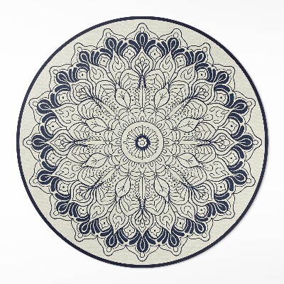 Kulatý vinylový koberec Harmonie mandaly