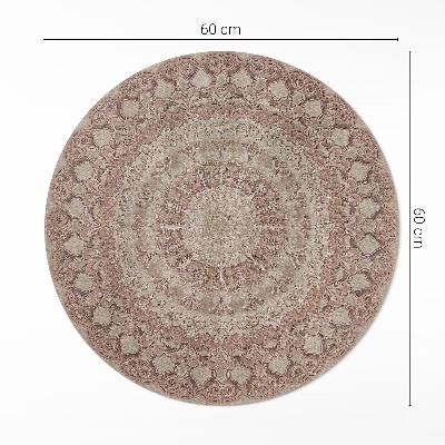 Kulatý vinylový koberec Geometrická dokonalost