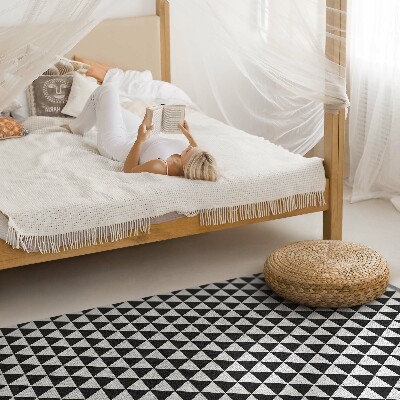 Vinylový koberec Geometrický vzor trojúhelníky imitace tkaniny