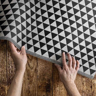 Geometrický vzor trojúhelníky imitace tkaniny