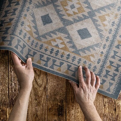 Vinylový koberec Retro design dekorativní imitace tkaniny