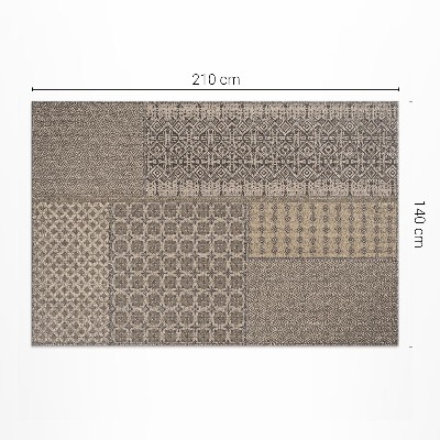 Vinylový koberec Aztécký vzor imitace zdobené tkaniny