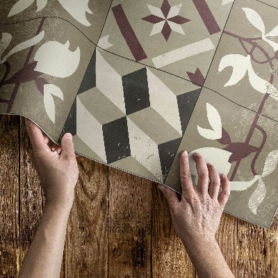 Vinylový koberec Kachličky magnolia dekorativní mozaika