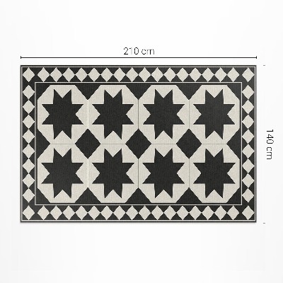 Černo-bílé hvězdy elegantní mozaika
