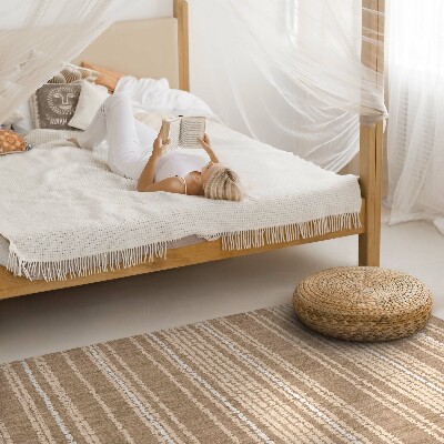 Vinylový koberec Béžová tkanina boho vintage styl